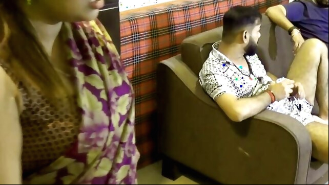A Man and his friend fucked his beautiful desi maid in his room xxx blowjob video